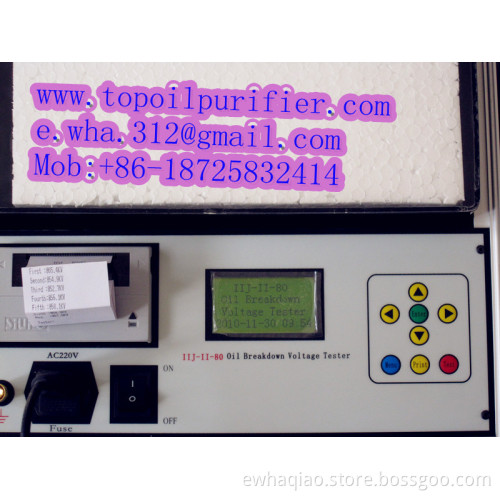 Electrical Insulating Oil Breakdown Voltage Testing System